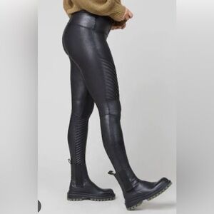 Spanx moto leggings.